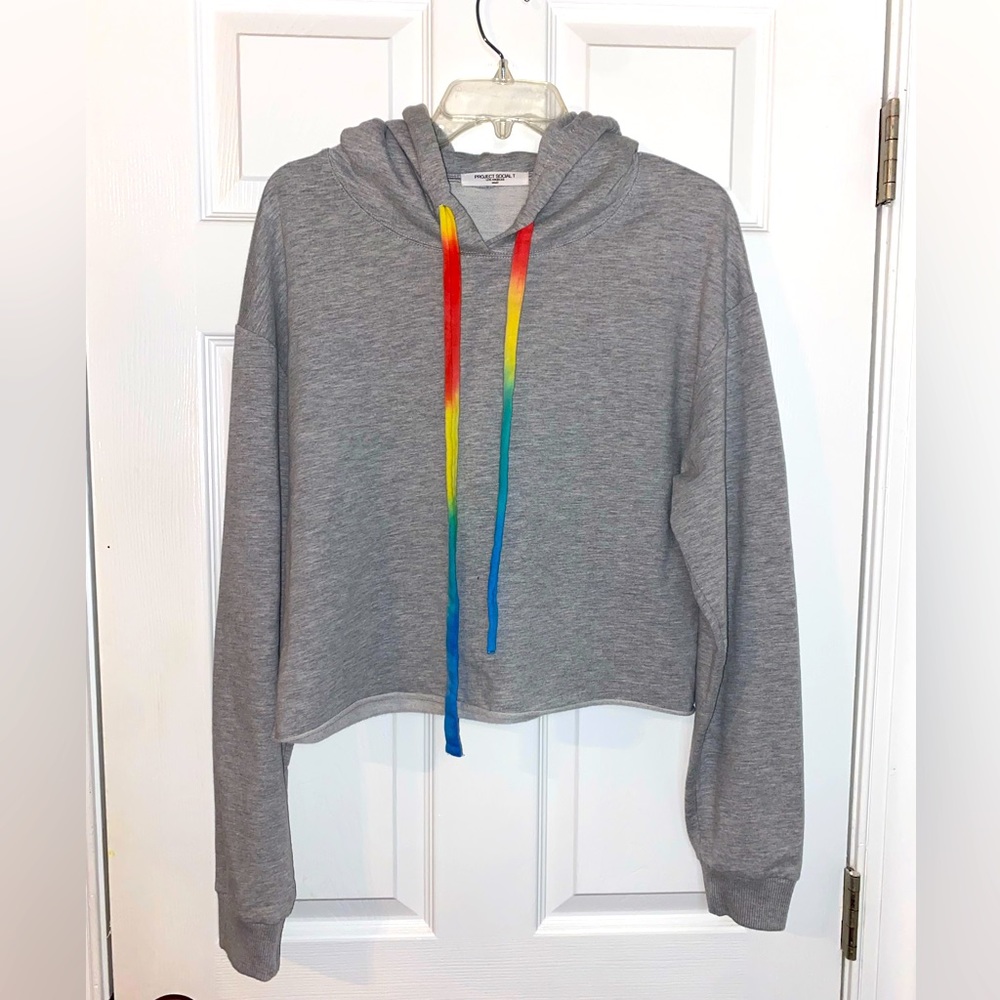 Project Social T cropped hoodie. Size S